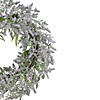 Lavender and Leaves Spring Floral Artificial Wreath 22" Image 2