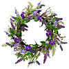 Lavender and Spring Foliage Artificial Wreath 20" Image 1