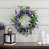 Lavender and Spring Foliage Artificial Wreath 20" Image 1