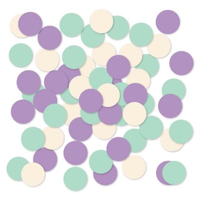 Lavender Ivory Mint Confetti, 180-Pack Image 1