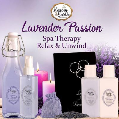 Lavender Passion Spa Gift Basket. with Notebook, Bath Bombs, Lotion and more! Image 3