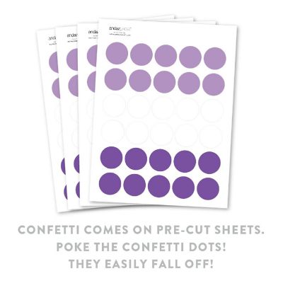 Lavender White Purple Confetti, 180-Pack Image 1