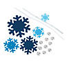 Layered Blue Snowflake Ornament Craft Kit - Makes 6 Image 1