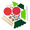 Layered Felt Christmas Tree Craft Kit - Makes 12 Image 1