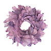 Layered Purple Feather Christmas Wreath  10-Inch  Unlit Image 1