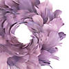Layered Purple Feather Christmas Wreath  10-Inch  Unlit Image 2