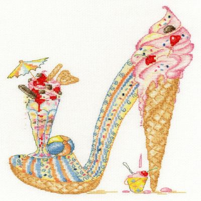 Lazy Sundae XSK4 Bothy Threads Counted Cross Stitch Kit Image 1