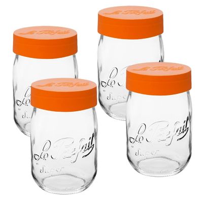 Le Parfait 32 oz Screw Top Jar ORN (4ct) Image 1