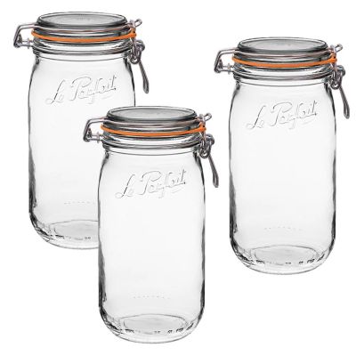 Le Parfait 48 oz Glass Super Jars (3ct) Image 1