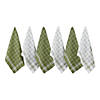 Leaf Green Waffle Weave Dishtowel (Set Of 6) Image 1