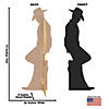 Leaning Cowboy Silhouette Life-Size Cardboard Stand-Up Image 1