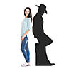 Leaning Cowboy Silhouette Life-Size Cardboard Stand-Up Image 2