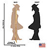 Leaning Cowgirl Silhouette Life-Size Cardboard Stand-Up Image 1