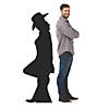 Leaning Cowgirl Silhouette Life-Size Cardboard Stand-Up Image 2