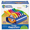 Learning Resources Primary Science Jumbo Magnifiers, Set of 6 with Stand Image 1