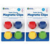 Learning Resources Super Strong Magnetic Clips, 1 1/2" Diameter, 4 Per Pack, 2 Packs Image 1