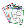 Learning Resources Write & Wipe Pockets with Markers, 5 Per Pack, 2 Packs Image 3
