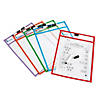 Learning Resources Write & Wipe Pockets with Markers, 5 Per Pack, 2 Packs Image 4