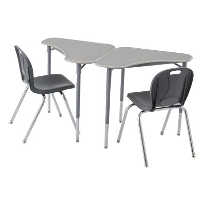 Learniture Learniture Boomerang Collaborative Desk (2 Pack) Image 2