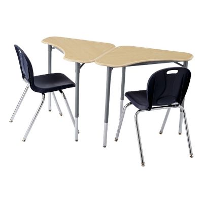 Learniture Learniture Boomerang Collaborative Desk (2 Pack) Image 3