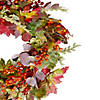 Leaves and Berries Artificial Fall Harvest Wreath - 20-Inch  Unlit Image 3