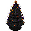 LED Lighted Ceramic Halloween Tree with Pumpkin - 14.75" - Black Image 4