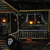 LED Lighted Creepy Haunted House Halloween Canvas Wall Art 23.5" x 16" Image 4