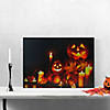 LED Lighted Jack-O-Lanterns and Leaves Halloween Canvas Wall Art 15.75" x 23.5" Image 1