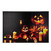 LED Lighted Jack-O-Lanterns and Leaves Halloween Canvas Wall Art 15.75" x 23.5" Image 1