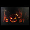 LED Lighted Jack-O-Lanterns in a Cemetery Halloween Canvas Wall Art 23.5" x 15.5" Image 2