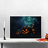 LED Lighted Spooky Halloween Jack-O-Lanterns Canvas Wall Art 23.5"  x 15.75" Image 1