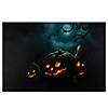 LED Lighted Spooky Halloween Jack-O-Lanterns Canvas Wall Art 23.5"  x 15.75" Image 1