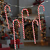 LED Micro Fairy Candy Cane Christmas Lights - 3' Clear Wire - 10ct Image 1