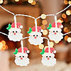 LED Micro Santa Claus Christmas Light Set - 8" Clear Wire - 10ct Image 4
