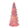Led Tree With Rainbow Pearl Ornaments (Set Of 3) 8.5"H, 9.75"H, 11.75"H Glass Image 1