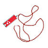 LED Valentine Flashlight Beaded Necklaces - 12 Pc. Image 1