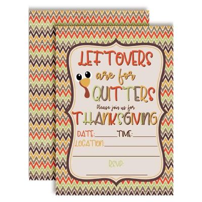 Leftovers Are For Quitters Invitations 40pc. by AmandaCreation Image 1