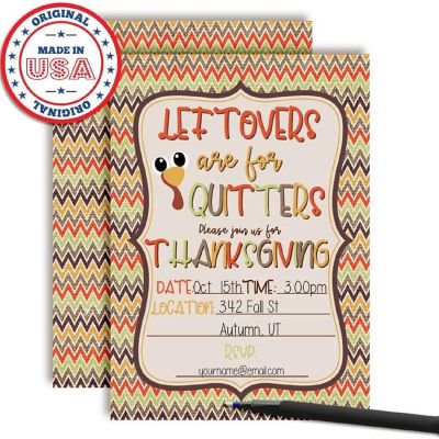 Leftovers Are For Quitters Invitations 40pc. by AmandaCreation Image 1