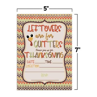 Leftovers Are For Quitters Invitations 40pc. by AmandaCreation Image 3