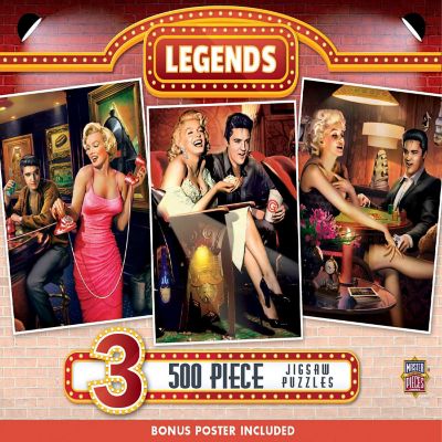 Legends - 500 Piece Jigsaw Puzzles 3 Pack Image 1