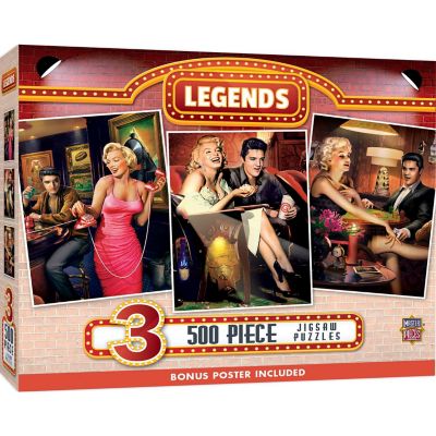 Legends - 500 Piece Jigsaw Puzzles 3 Pack Image 1