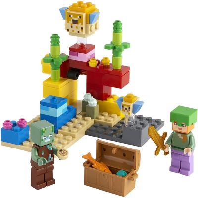 LEGO Minecraft 21164 The Coral Reef 96 Piece Building Kit Image 1