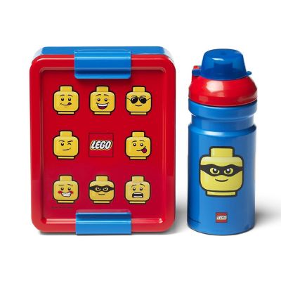 LEGO Minifigure Lunch Box Set  Classic Blue/ Red Image 1