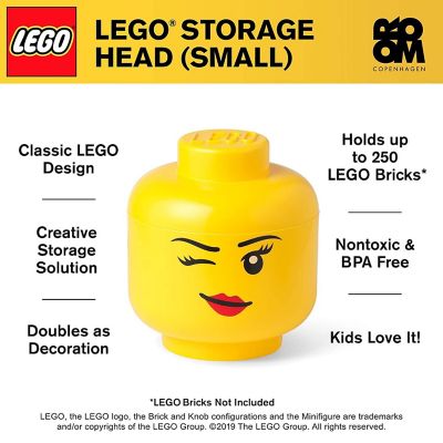 LEGO Small Storage Head  Winky  Yellow Image 2