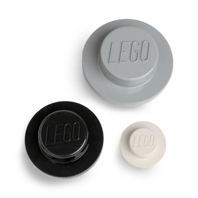 LEGO Wall Hanger Set White Black Grey | Oriental Trading