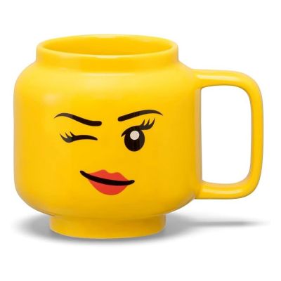 LEGO Winking Girl 9 Ounce Ceramic Mug Image 1