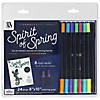 Leisure Arts Dot Art Pad & Marker Set Spirit Of Spring 9pc Image 1