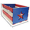 Leisure Arts Home Wood Crate 18" Americana With Star End Image 1