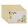 Lemon Bliss Kitchen Textiles, 13X19", Lemon Bliss, 6 Pieces Image 1