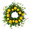 Lemons and Assorted Foliage Spring Wreath 20" Image 1